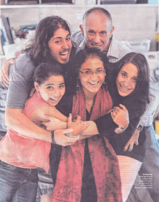 The happy Baras family